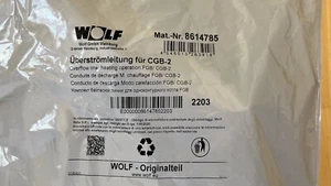 Wolf Überströmleitung für CGB-2, Kurzschlussstrecke Mat.-Nr. 8614785, Nagelneu - Bild 1 von 3