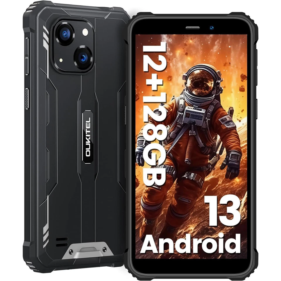 OUKITEL WP32 Outdoor Handy 12GB+128GB/1TB Android Smartphone 6 Zoll NFC Face ID