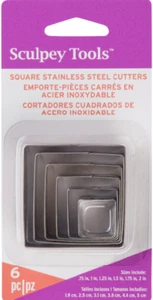 Cortadoras de metal cuadradas Sculpey - Imagen 1 de 2