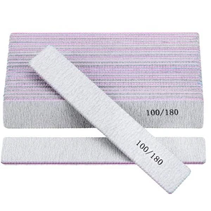 25 Pack 100/180 Grit Nail Files for Acrylic Nails Rectangle Double Sides Emer... - Picture 1 of 7