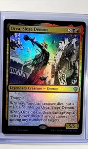 2022 MTG Magic the Gathering DMU Dominaria United Foil #37 Orca Seige Demon - Picture 1 of 2