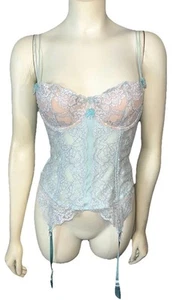 Victorias Secret Chantal Thomass Vintage Corset Coquette Lace Crystal Garter 34C - Picture 1 of 10