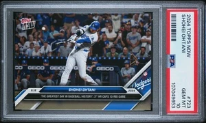 Shohei Ohtan Topps Now #723 i Greatest Day in MLB Hist PSA 10 GEM-MT Dodgers - Picture 1 of 4