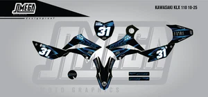 Decal Graphic Sticker Kit for Kawasaki KLX 110 2010 - 2025 - Picture 1 of 1