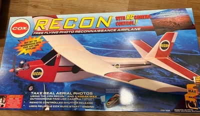 New Old Stock Vintage Cox Recon Free Flying Photo Reconnaissance plane Cox 5300 - Image 1 of 3