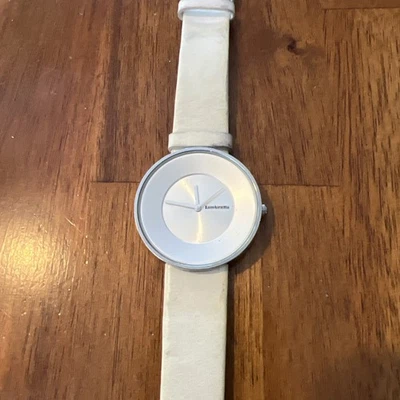 LAMBRETTA QUARTZ CIELO CREAM WHITE WRIST WATCH - NEEDS BATTERY - Image 1 of 2