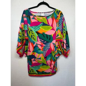 Trina Turk Rainforest Womens Beach Tunic Cover Up Small NEW - Picture 1 of 4