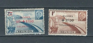 RIUNIONE AFRICA COLONIE FRANCESI FAMOSO MARESCIALLO PETAIN MH SET FRANCOBOLLI LOTTO (REU 340) - Foto 1 di 1