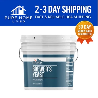 Natural Brewer’s Yeast Powder in 128 Ounce Resealable Bucket for Health Lovers - Image 1 of 4