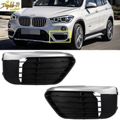 Par de cubiertas de bisel de parrilla inferior para parachoques de coche izquierdo+derecho para BMW X1 F48 F49 2015-2018 Foto 1 de 4