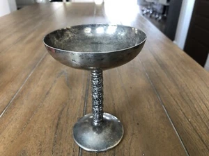 VINTAGE ALFONSO LARA VERSILBERTER TRAUBENSTAMM CHAMPAGNER-FUSSBECHER AUS SPANIEN - Bild 1 von 5