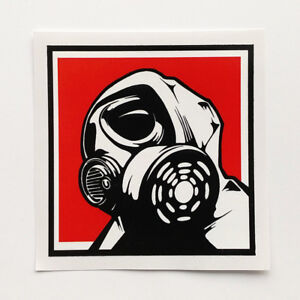 Gas Mask Sticker Decal Vinyl Biohazard Bumper Car Van Bike Zombie Horror Fallout
