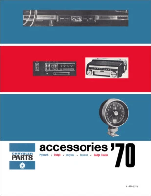 1970 Dodge Dealer Accessories Catalog Part Numbers Car Truck Accessory Pictures - Image 1 of 2