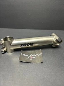 NOS ZOOM 150mm 0° Cr-mo 1 1/8th Stem MTB Gravel Road Bike Fit Fuji Trek GT Haro - Picture 1 of 24