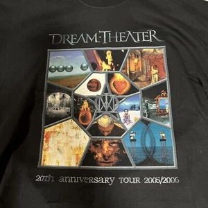 Dream Theater - 20th Anniversary Tour 2005/2006 Mens Tee. XL. Fruit..Loom. Ex. - Imagen 1 de 18