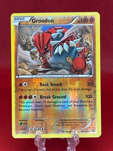 Juego de cartas coleccionables Pokémon Groudon 84/160 holograma inverso raro Primal Clash X&Y inglés 2015 LP - Imagen 1 de 2