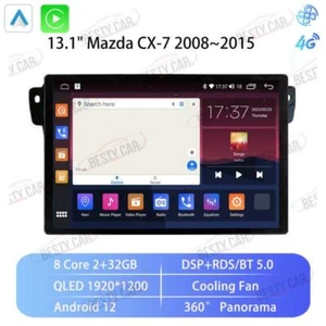 13.1" Android 12 for Mazda CX-7 2008~15 Car Stereo Radio GPS NAVI Carplay DSP 4G - Picture 1 of 9