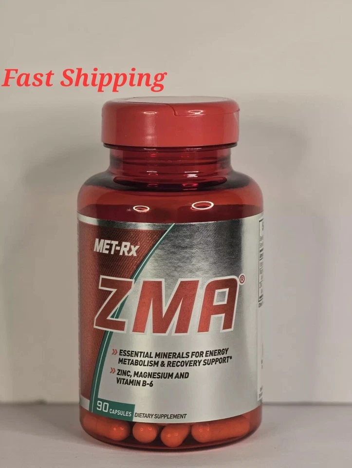Met-Rx ZMA Recuperación del Metabolismo 90 Cápsulas, Minerales Esenciales Para Energía  Foto 1 de 4