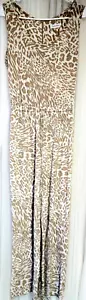 Mono Calvin Klein Estampado Animal Blanco Taupe Talla 4 Clásico - Imagen 1 de 5