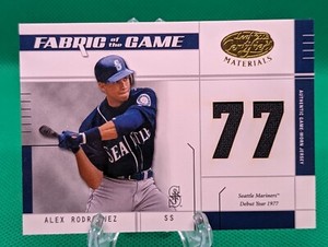 2003 Certified Materials Alex Rodriguez Fabric of the Game Jersey FG-9 61/77