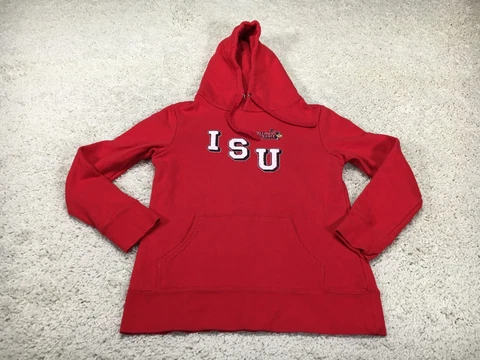 Illinois State Red Birds Hoodie Womens Small Red Fanatics NCAA Hooded Sweatshirt Cover
