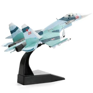 Sukhoi su-27 Flanker 1/100 Diecast Metal Aircraft Model Kit Soviet UnionMilitary - Picture 1 of 6