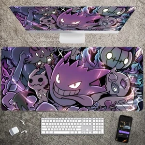 P-Pokemon-Gengar Grande Mauspad / Schreibtischunterlage mit Pad / Gaming-Zubehör - Bild 1 von 7