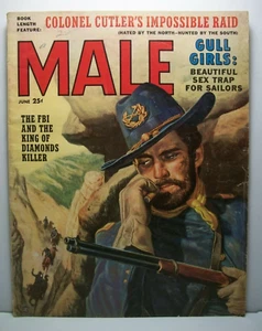 Male Magazine ~ June 1957 ~ Kunstler, Cohen, Bama ~ 6.0 FN - Picture 1 of 6