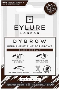 Eylure DYBROW Eyebrow Dye Kit - Dark Brown Permanent Tint For Brows New UK