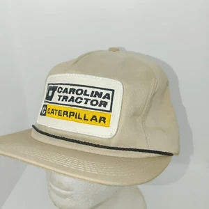 Vintage Carolina Caterpillar CAT Trucker Snapback NEU Tand Beige Made in USA - Bild 1 von 10