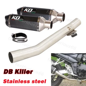 For Suzuki Bandit 600 GSF600 1995-2006 Mid Exhaust Connect Pipe Muffler Silencer - Picture 1 of 13