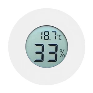 Mini Circular Embedded Digital LCD Thermometer Hygrometer Humidity Temperature - Picture 1 of 12