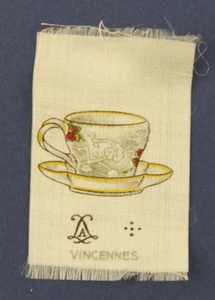 Taza de té Vincennes vintage de cigarrillos con tarjeta de seda de cigarrillo de tabaco - Imagen 1 de 2