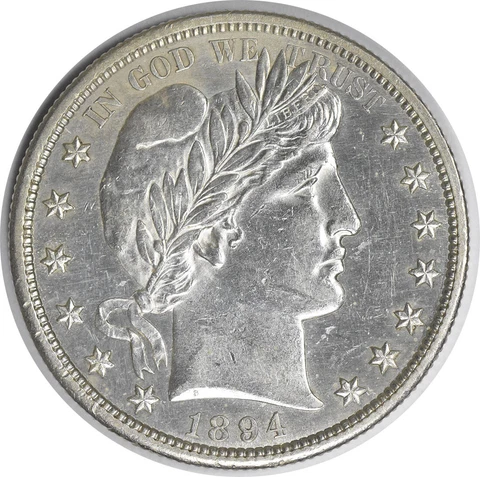 1894-S Barber Silver Half Dollar AU Slider Uncertified #952 Cover
