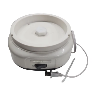 Repuesto base blanca Hamilton Beach IC10 1,5 cuartos - probado/funciona Foto 1 de 4