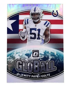2021 Donruss Optic Global Holo Silver Prizm Kwity Paye RC Indianapolis Colts - Picture 1 of 2