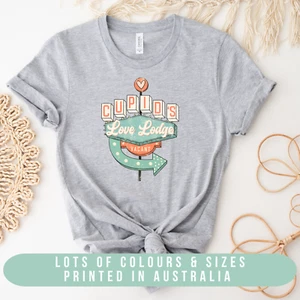 Valentine's Day T-Shirt, Spread the Love, Cupid's Love Lodge, Valentine's Gift, - Picture 1 of 2