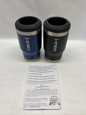 Reduce Bottle/Can Cooler 14oz, 4 in 1 Design Koozie Vacuum Insulated Blue - Image 1 of 3