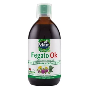 Fegato OK Integratore Alimentare Con Cardo Mariano, Carciofo E Tarassaco 500 Ml - Foto 1 di 2
