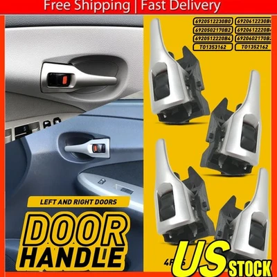 For 2009-13 Toyota Corolla Interior Door-Handle Front Rear Driver Passenger Side - Image 1 of 4