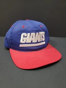Vintage Sports Specialties New York Giants Hat Snapback NFL Back Script Blue Cap - Picture 1 of 7