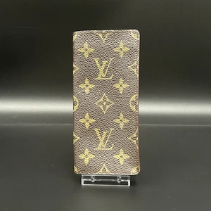 LOUIS VUITTON Monogram Etui Lunette Simple Glasses Case Brown M62962 Authentic - Picture 1 of 15