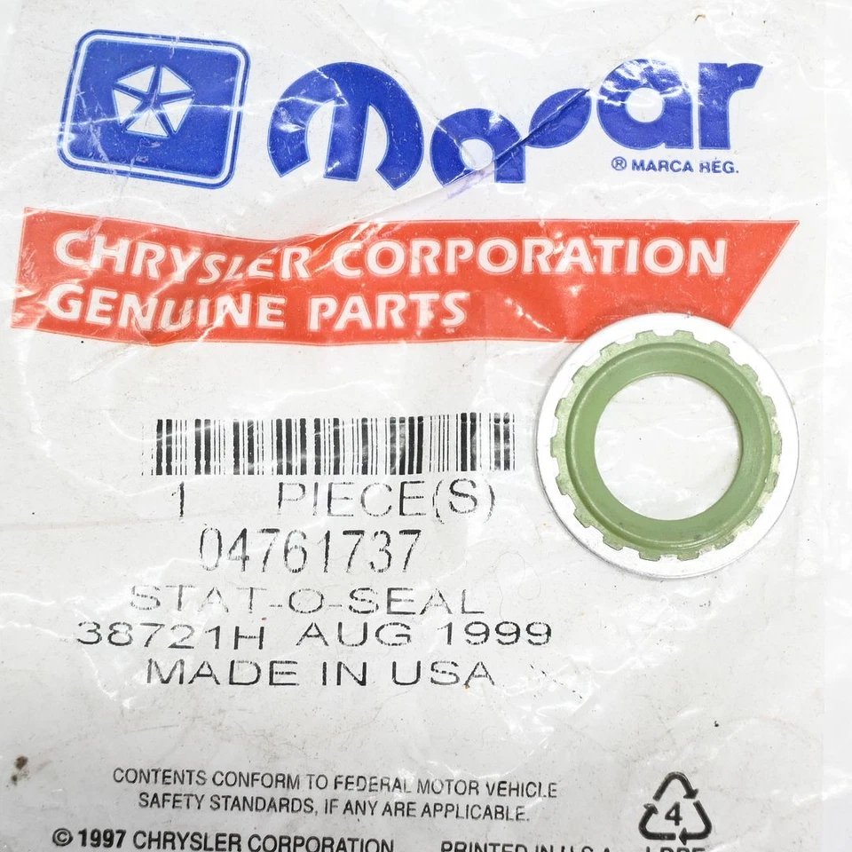 Junta tórica de línea de succión de aire acondicionado Dakota/Ram 2500 2001-2002 original OEM MOPAR 4761737 Foto 1 de 1