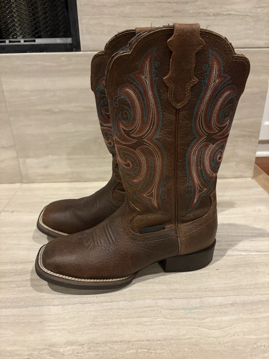 Justin Women's Rush Square Toe Boots - Waterproof Work Boots With Ortholite Comfort