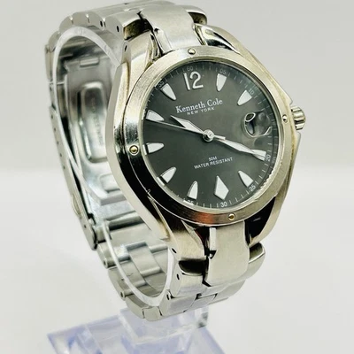 Reloj Kenneth Cole New York 38MM KC3125 Acero Inoxidable Funciona Tiene Batería Nueva Foto 1 de 4