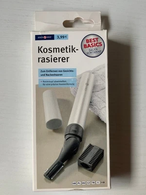 Kosmetik-Rasierer Damen, Herren, Gesichts- u. Nackenhaare, unterwegs, zu Hause - Bild 1 von 4