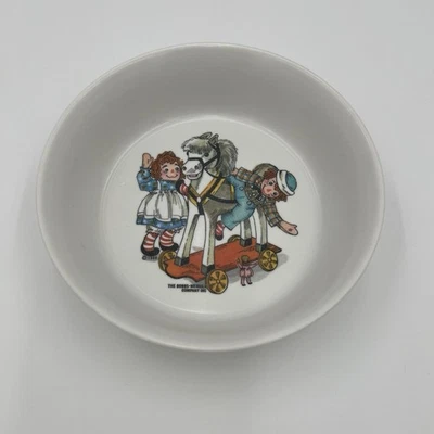 Cuenco infantil Raggedy Ann & Andy vintage Oneida años 60 Foto 1 de 4