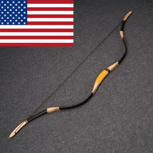 US 56'' Traditional Long Bow Mongolian Recurve Bow AF Archery Horse Bow Handmade - Picture 1 of 29