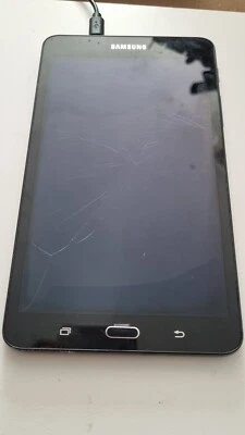 Samsung Galaxy Tab A SM-T280 Displayschaden ungetestet Schwarz - Bild 1 von 2