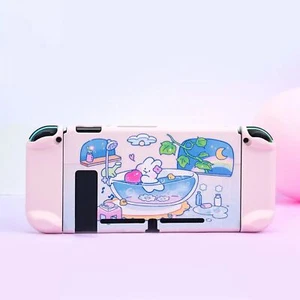 Für Nintendo Switch Schutzhülle Hardcase JoyCon Cover Daumen Griffe Hase - Bild 1 von 7